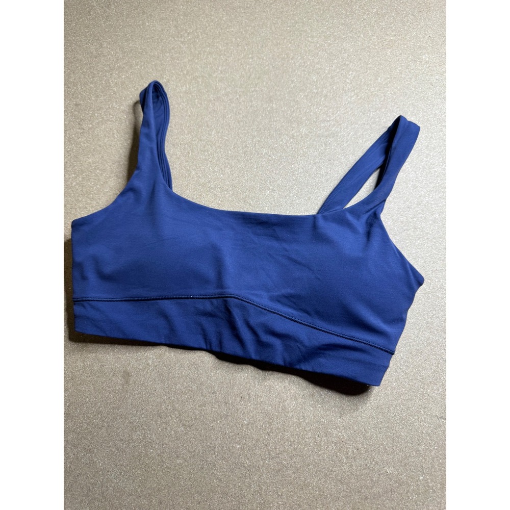 Vuori Daily Bra Indigo Blue Scoop Neck Sports‎ Bra VW1231 Womens Size S